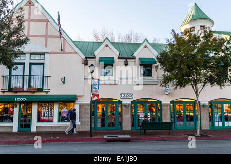 Commerces à Solvang en Californie près de San Luis Obispo en Californie une ville entière consacrée au tourisme. Banque D'Images