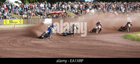 112e dirt track racing Herxheim ADAC Banque D'Images