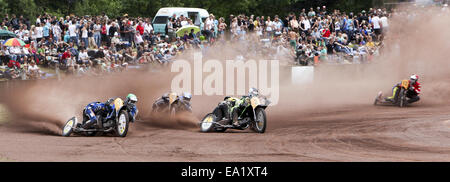 112e dirt track racing Herxheim ADAC Banque D'Images