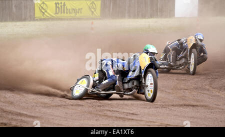 112e dirt track racing Herxheim ADAC Banque D'Images