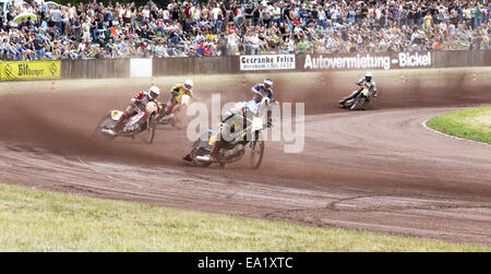 112e dirt track racing Herxheim ADAC Banque D'Images