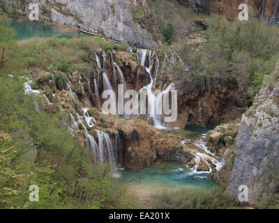 Les lacs de Plitvice en Croatie Banque D'Images