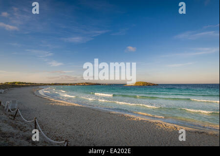 Windy morning at beach Banque D'Images