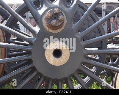 roues de train Banque D'Images