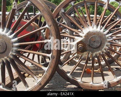 roues de train Banque D'Images