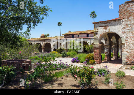 La mission de San Juan Capistrano, San Juan Capistrano, Orange County, Californie, USA Banque D'Images