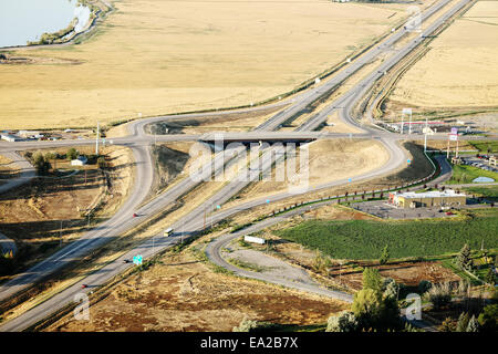 Sortie autoroute Banque D'Images