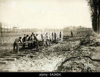 Photo officielle prise sur le front de l'Ouest britannique en France : l'offensive allemande le chemin de la victoire Banque D'Images