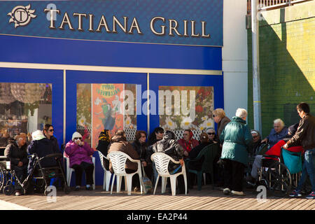 Tatiana Grill Brighton Beach, Brooklyn, New York, États-Unis d'Amérique Banque D'Images