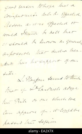 Lettre, Jean Burdon-Sanderson à Charles R. Darwin, 30 Avril 1875 Page 3 Banque D'Images