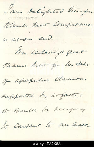 Une lettre de John Burdon-Sanderson à Charles R. Darwin, datée du 23 mai 1875, donnant un aperçu de leur correspondance et des discussions scientifiques de l'époque. Banque D'Images