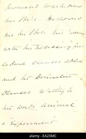 Cette lettre de John Burdon-Sanderson à Charles Darwin, datée du 8 mai 1875, met en lumière la correspondance entre deux personnalités éminentes de l'histoire des sciences, discutant des idées et des observations scientifiques. Banque D'Images