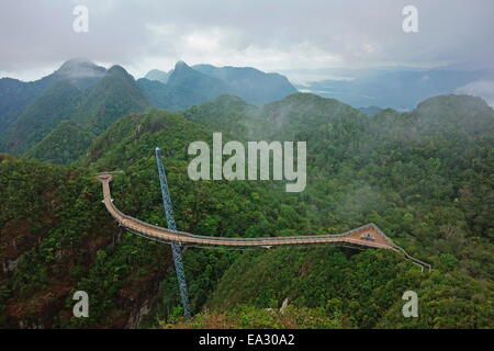 Gunung Machincang, Skywalk, Pulau Langkawi (l'île de Langkawi, Malaisie), en Asie du Sud-Est, l'Asie Banque D'Images