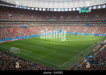 Match de football de la Coupe du monde dans les Mane Garrincha Stadium, Brasilia, District fédéral, au Brésil, en Amérique du Sud Banque D'Images