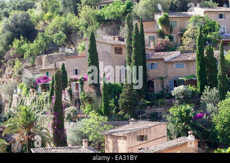 Deia, Sierra de Tramuntana, Côte Nord, Mallorca, Iles Baléares, Espagne, Méditerranée, Europe Banque D'Images