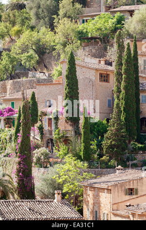 Deia, Sierra de Tramuntana, Côte Nord, Mallorca, Iles Baléares, Espagne, Méditerranée, Europe Banque D'Images