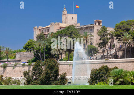 L'Almudaina au Parc de la Mar, Palma de Mallorca, Mallorca, Baleares, Espagne, Méditerranée, Europe Banque D'Images