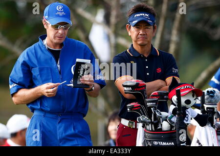 Chiba, Japon. Nov 6, 2014. Fujita Hiroyuki Golf : Championnat de PGM HEIWA Kasumigaura Premier tour au Club de Golf de Miho à Chiba, Japon . © AFLO SPORT/Alamy Live News Banque D'Images
