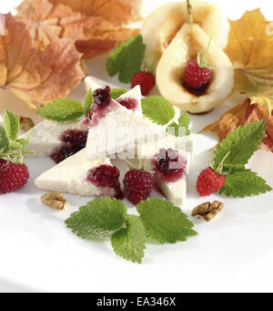 Dessert fromage cottage Banque D'Images