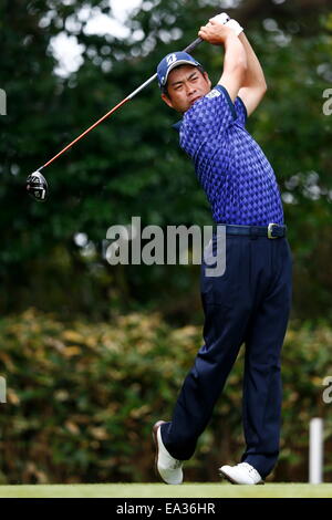 Chiba, Japon. Nov 6, 2014. Yuta Ikeda Golf : Championnat de PGM HEIWA Kasumigaura Premier tour au Club de Golf de Miho à Chiba, Japon . © AFLO SPORT/Alamy Live News Banque D'Images