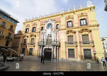 Le Palais de l'Évêché, Malaga, Espagne Banque D'Images