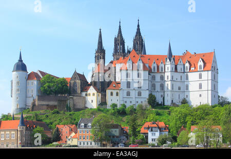 Château Albrechtsburg, Meissen, Saxe, Allemagne Banque D'Images