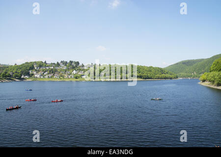 Rursee ,Rurberg, Eifel, Allemagne Banque D'Images