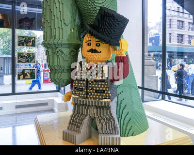 Le LEGO Store, quartier Flatiron, NYC Banque D'Images