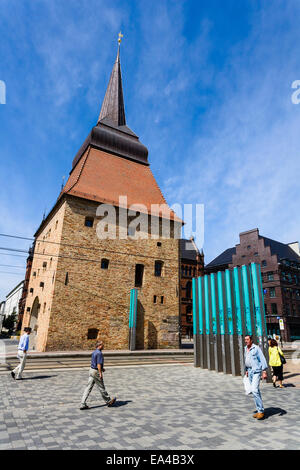 Gate Steintor, Rostock, Mecklembourg-Poméranie-Occidentale, Allemagne Banque D'Images