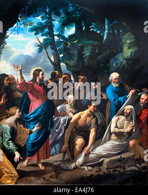 La résurrection de Lazare Philippe de Champaigne 1602-1674 peintre baroque français, France Banque D'Images