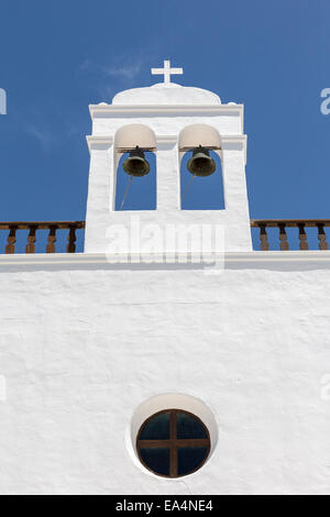 Église, UGA, Lanzarote, îles Canaries, Espagne Banque D'Images