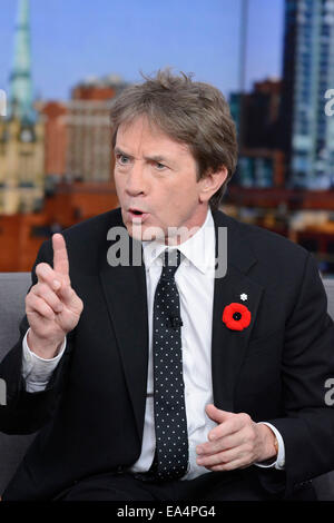 Toronto, Canada. 6e novembre 2014. Acteur et comédien américain canadien Martin Short apparaît sur les ondes de CTV LE SOCIAL à la promotion de ses mémoires - 'Je dois dire : ma vie comme un humble Légende Comédie'. Credit : EXImages/Alamy Live News Banque D'Images