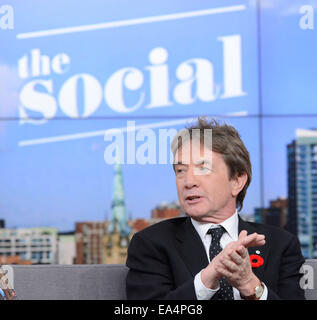 Toronto, Canada. 6e novembre 2014. Acteur et comédien américain canadien Martin Short apparaît sur les ondes de CTV LE SOCIAL à la promotion de ses mémoires - 'Je dois dire : ma vie comme un humble Légende Comédie'. Credit : EXImages/Alamy Live News Banque D'Images