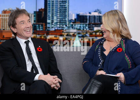 Toronto, Canada. 6e novembre 2014. Acteur et comédien américain canadien Martin Short apparaît sur les ondes de CTV LE SOCIAL à la promotion de ses mémoires - 'Je dois dire : ma vie comme un humble Légende Comédie'. Credit : EXImages/Alamy Live News Banque D'Images