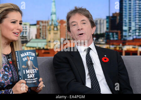 Toronto, Canada. 6e novembre 2014. Acteur et comédien américain canadien Martin Short apparaît sur les ondes de CTV LE SOCIAL à la promotion de ses mémoires - 'Je dois dire : ma vie comme un humble Légende Comédie'. Credit : EXImages/Alamy Live News Banque D'Images