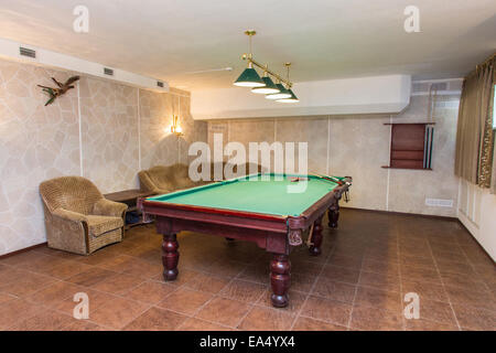 Table de billard Banque D'Images