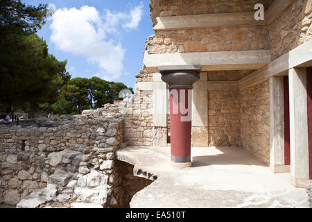 Les ruines de Knossos en Crète Grèce Banque D'Images