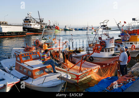 La Turquie, région de la mer Noire, Sinop Province, Sinop, port de pêche Banque D'Images