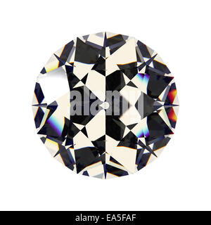 Diamant blanc brillant Banque D'Images