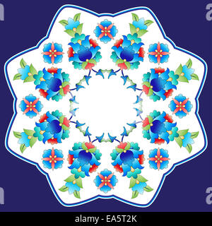 Série design motifs ottoman soixante six Banque D'Images