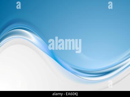 Résumé fond ondulé bleu vif Banque D'Images