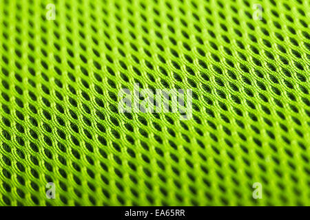 Fond vert. Tissu Mesh texture. Macro Banque D'Images