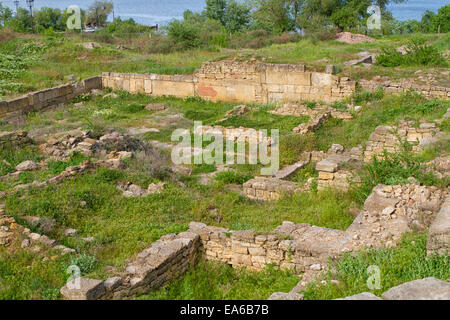 Citadelle sur l'estuaire du Dniestr Banque D'Images