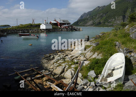 Dans Kraakeslottet Boevaer sur Senja Banque D'Images