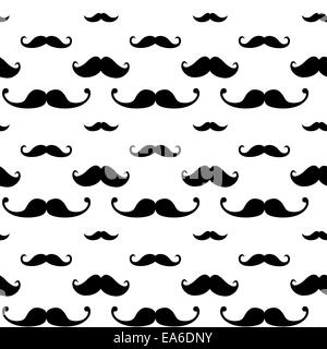 Moustache hippie motif transparent Banque D'Images