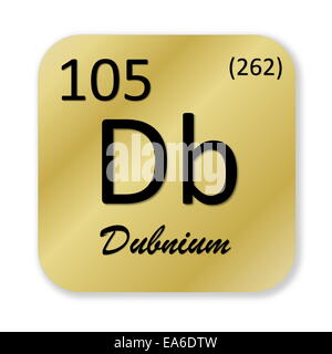 Le dubnium élément Banque D'Images