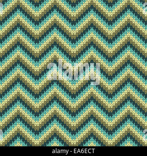 Zigzag pattern tricot sans couture Banque D'Images