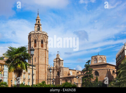 La place de la Reine - Valencia Espagne Banque D'Images