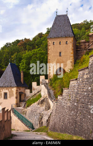 Château Karlstejn en République Tchèque Banque D'Images