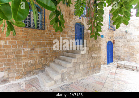 Ruelle typique de Jaffa, Tel Aviv - Israël Banque D'Images